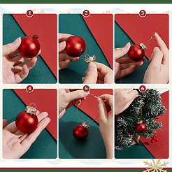 200 capuchon rond en aluminium pour décoration de Noël&nbsp;FIND-PH0027-95