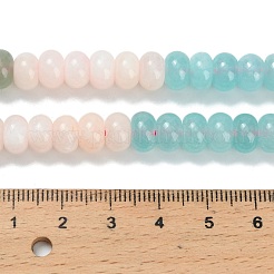 Farbverlauf natürliche weiße Jade Perlen Stränge&nbsp;G-NH0053-A01-01