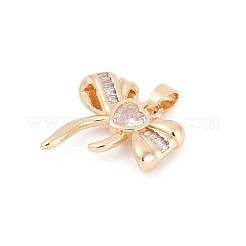 Colgante micropavé cubic zirconia de latón&nbsp;KK-U051-03G