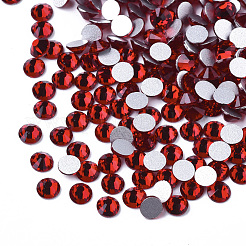 Cabochons de strass dos plat en verre&nbsp;RGLA-S002-20SS-28