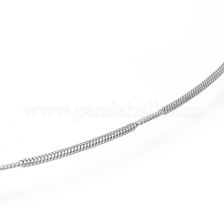 Collares de cadena de serpiente de acero inoxidable 304 que no se deslustran&nbsp;NJEW-I238-09P