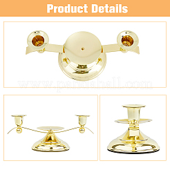 Eisen Kerzenhalter&nbsp;DJEW-WH0034-91G