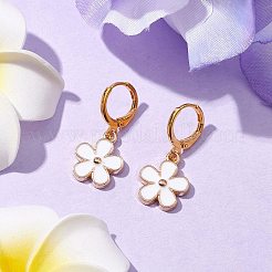 Ensembles de boucles d'oreilles dormeuses et de colliers pendentif en alliage d'émail de fleur&nbsp;SJEW-JS01298