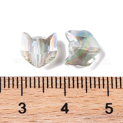 100 pièces galvanoplastie perles de verre&nbsp;EGLA-P060-01B-HR01