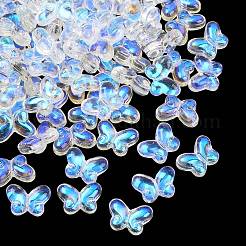 Perles de verre transparentes plaquées couleur ab&nbsp;GLAA-Z020-01