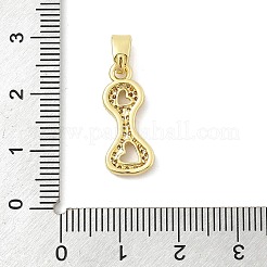 Colgante micropavé cubic zirconia de latón&nbsp;ZIRC-C012-01G-09