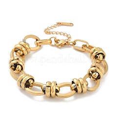 Bracciali a catena in acciaio inossidabile 304&nbsp;BJEW-L610-22G