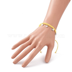 Braccialetti di perline intrecciati con filo di poliestere cerato&nbsp;BJEW-JB05762-05