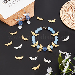 200 pièce de perles Angeltee en alliage de style tibétain de 2 couleurs&nbsp;TIBEB-AR0001-07-RS