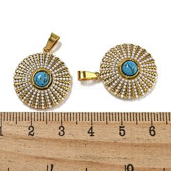 Pendientes de material sintético de color turquesa&nbsp;STAS-U024-16G-01