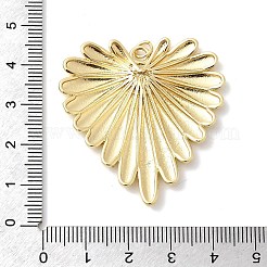 Colgantes de latón con dijes de corazón&nbsp;KK-H529-62B-G