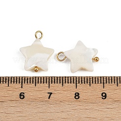 Natürliche Muschelsternanhänger&nbsp;STAS-D378-35G