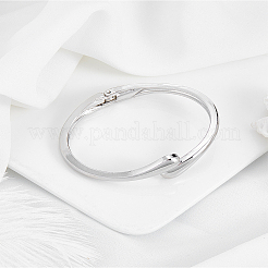 1 bracciale rigido in lega a forma di lacrima&nbsp;BJEW-LP0015-26P