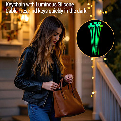 50 attache-câble lumineuse en silicone&nbsp;FIND-TA0010-63C