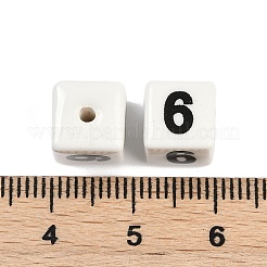 Perles en porcelaine manuelles&nbsp;X1-PORC-R003-07-06