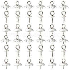 45 stücke 3 arten edelstahl tasse perle peg kautionen pin anhänger&nbsp;STAS-YW0003-09