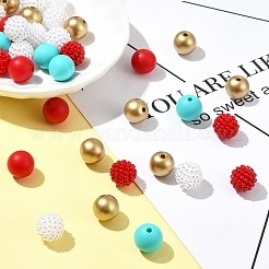 DIY-Sets zum Herstellen von Schmuckzubehör aus runden Silikon-&nbsp;DIY-FS0006-26C