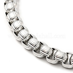 Anlaufgeschütztes 304 Edelstahl-Kettenarmband für Männer und Frauen&nbsp;BJEW-E009-02P
