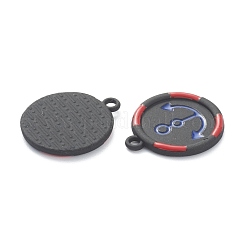 Pendenti smaltati in lega di vernice da forno&nbsp;ENAM-I051-11LG-03