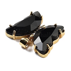 Pendentifs en laiton zircon cubique transparent&nbsp;ZIRC-P079-A01-15