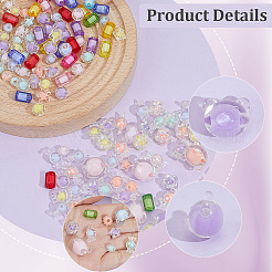 420pcs 9 Arten transparente Acrylperlen&nbsp;TACR-PA0001-33