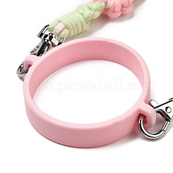 Ceinture en coton tricotée à motif marguerite de style bohème&nbsp;AJEW-G066-01A