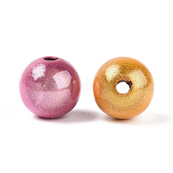 Sprühen gemalte Acrylperlen-Spitzlackiert&nbsp;X-MACR-Q154-8mm-M