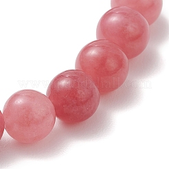 Braccialetti elastici con perline di quarzo fragola imitazione quarzo naturale per le donne&nbsp;BJEW-JB13141