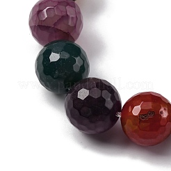 Brins de perles d'agate veines de dragon naturelles (teintes et chauffées)&nbsp;G-K390-A13-01