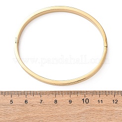 Brazaletes con bisagras de acero inoxidable 304 para mujer&nbsp;BJEW-B161-09G