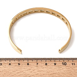 Armreifen mit Aussparungen aus Edelstahl 304 für Damen&nbsp;BJEW-H644-11G