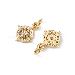 Breloques en laiton Shegrace serties de micro-pavés de zircone cubique&nbsp;XGRQ3P426-596G