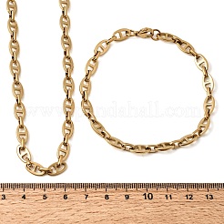 Schmucksets aus Mariner-Gliederketten aus Edelstahl 304&nbsp;SJEW-L199-16G
