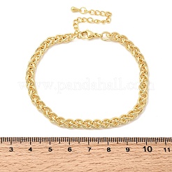 Armbänder aus Messing mit Weizenketten für Damen&nbsp;BJEW-H639-11G