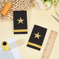 1 paire d'épaulettes de marin en polyester&nbsp;DIY-BC0017-21A