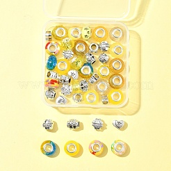 DIY-Sets zum Herstellen europäischer Perlen aus Legierung und Harz im tibetischen Stil&nbsp;DIY-FS0006-78B