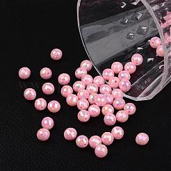 Facettierte bunte umweltfreundliche runde Perlen aus Polystyrolacryl&nbsp;SACR-K001-6mm-44