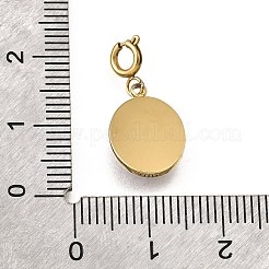 304 Edelstahl Pavé Naturkarneol (gefärbt & erhitzt) facettiert oval Anhänger Dekoration&nbsp;STAS-H202-17G