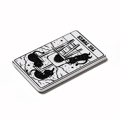 Pendentifs en acrylique imprimés sur le thème du tarot&nbsp;MACR-G061-04P