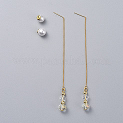 Boucles d'oreilles chaîne longue&nbsp;EJEW-JE03677-02