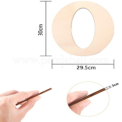 Carta de recortes en blanco de madera sin terminar&nbsp;LS-DIY-ZX040-01O