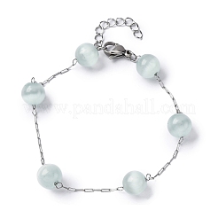 Bracciali a catena in acciaio inossidabile 304&nbsp;BJEW-C094-01P-05