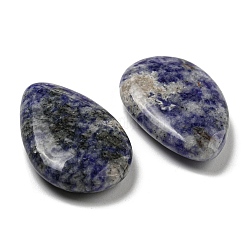 Perles de jaspe tache bleue naturelle&nbsp;G-B050-15