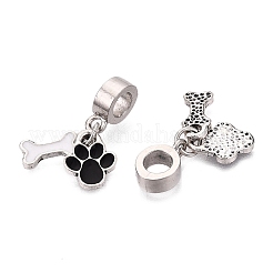 Legierung Emaille europäische baumeln Charms&nbsp;FIND-Q121-01D-P