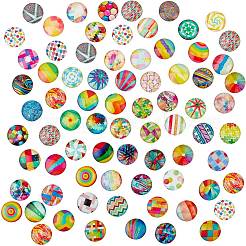 Cabochons di vetro&nbsp;GGLA-R040-25mm-04