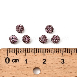 Polymer Ton Strass Perlen&nbsp;RB-A053-4mm-10