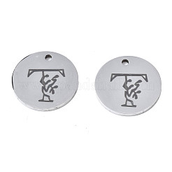 Breloques en acier inoxydable 304 anti-ternissement&nbsp;STAS-T059-26P-T
