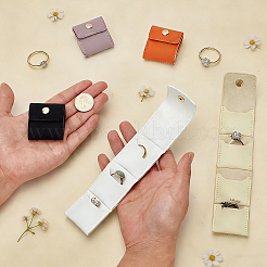 5 étui à bijoux portable en cuir PU&nbsp;ABAG-GA0001-15