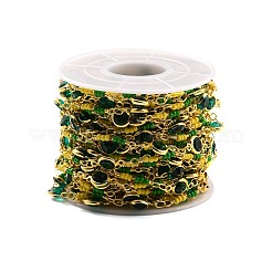 Catene a maglie tonde piatte in ottone fatte a mano&nbsp;CHC-M022-03G