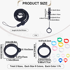 Cordón de poliéster ajustable para el cuello&nbsp;AJEW-CP0007-12